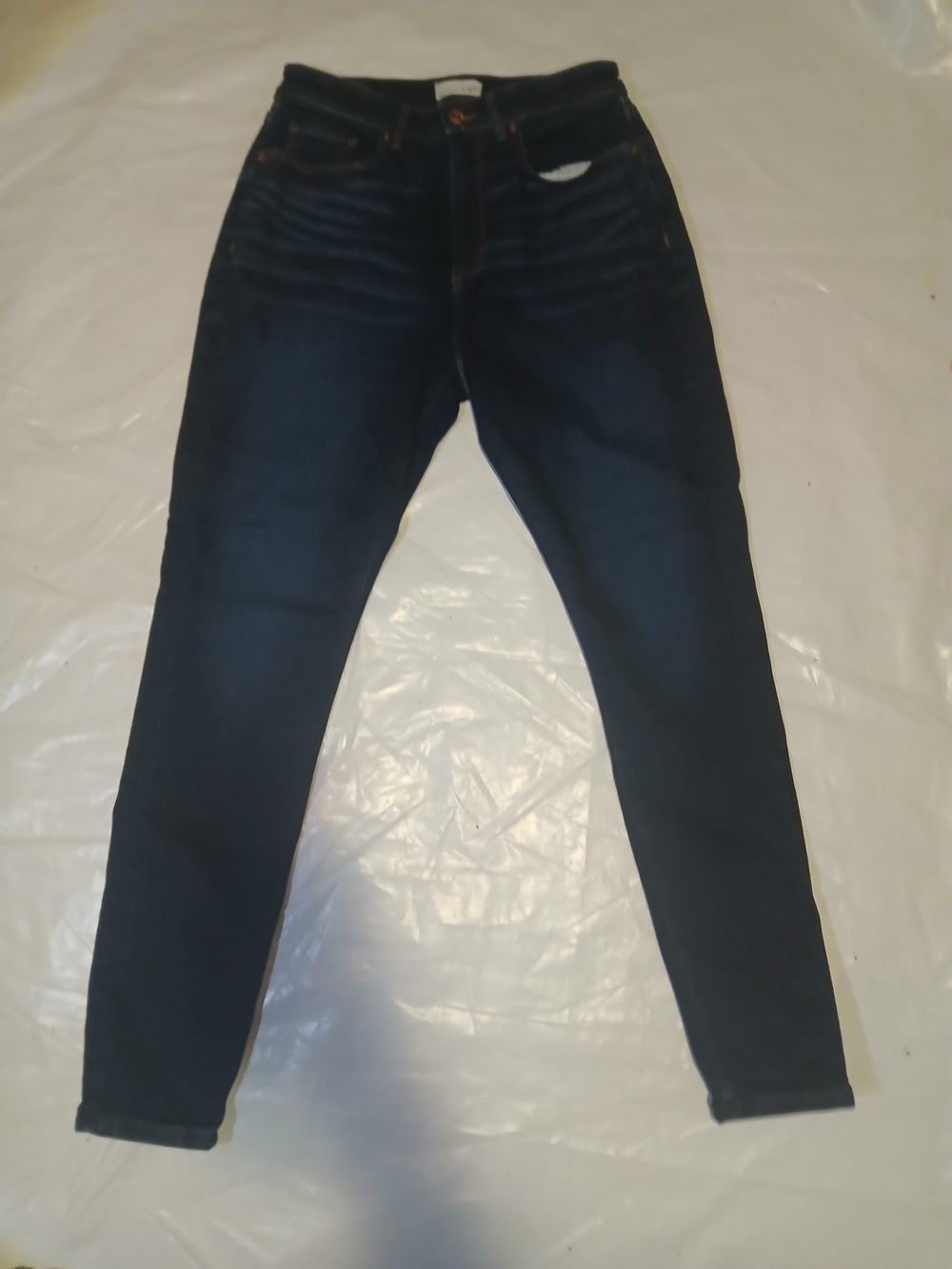 LOFT Dark Blue Skinny Jeans | Deep Wash Slim Fit | Size 6